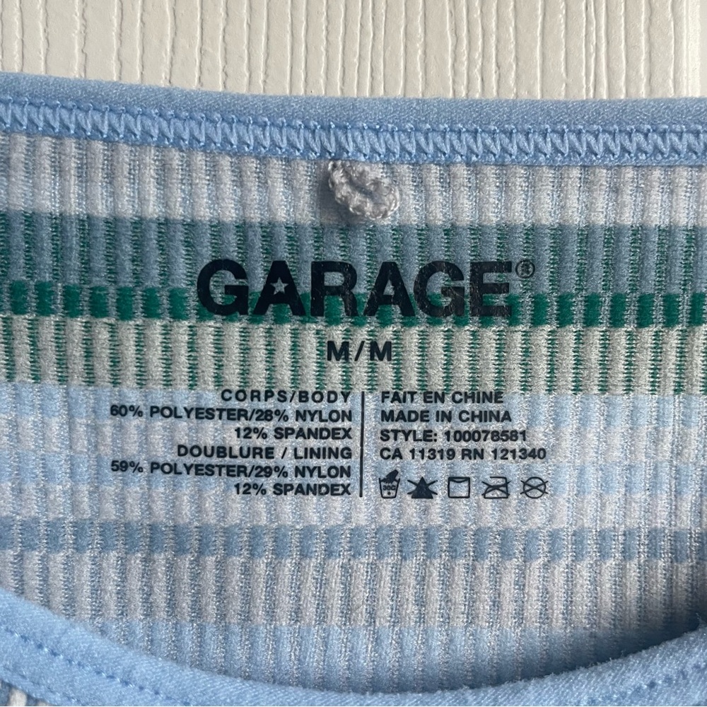 Garage Ribbed Halter Crop Top - Picture 3 of 3